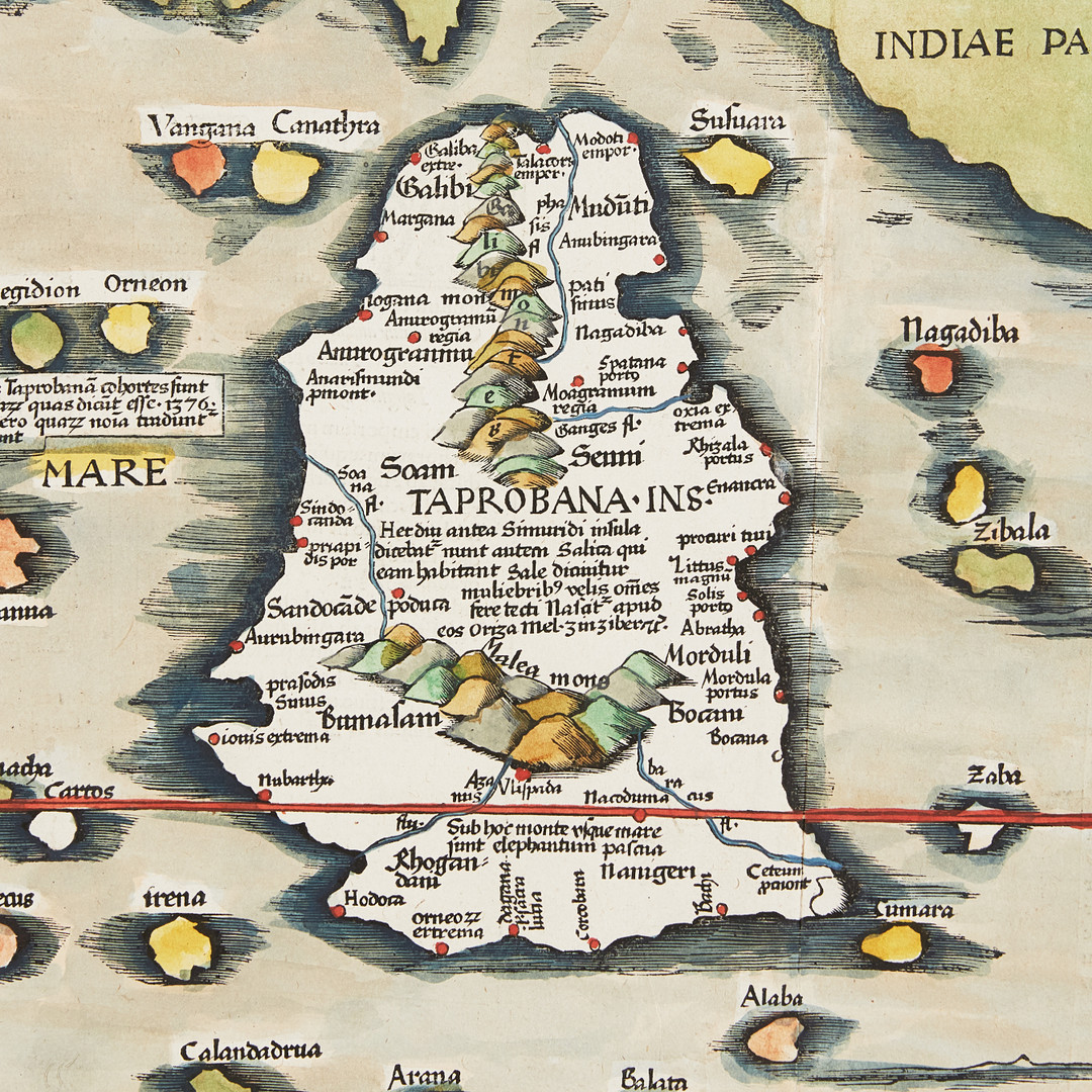 Ptolemy's Map of Ceylon
